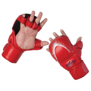 "High-density foam padding on MMA gloves for superior hand protection"